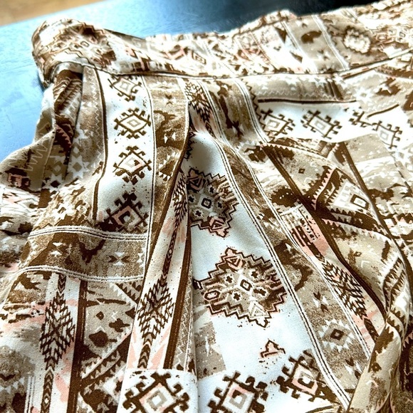 Boho Elastic Waist Flowy Wide Leg Palazzo Pants - Picture 9 of 9